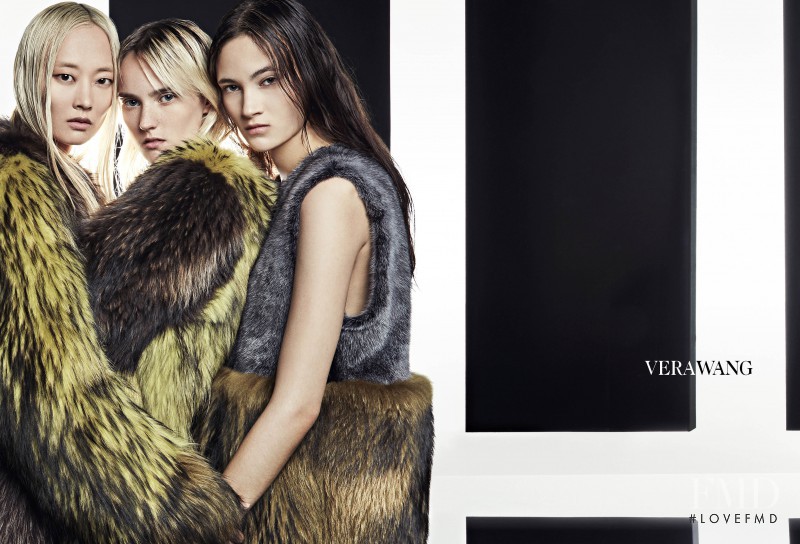 Greta Varlese featured in  the Vera Wang advertisement for Autumn/Winter 2016