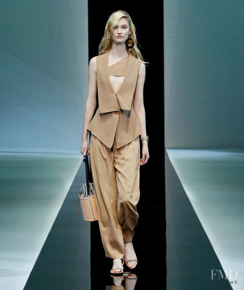 Helena Greyhorse featured in  the Emporio Armani fashion show for Spring/Summer 2013