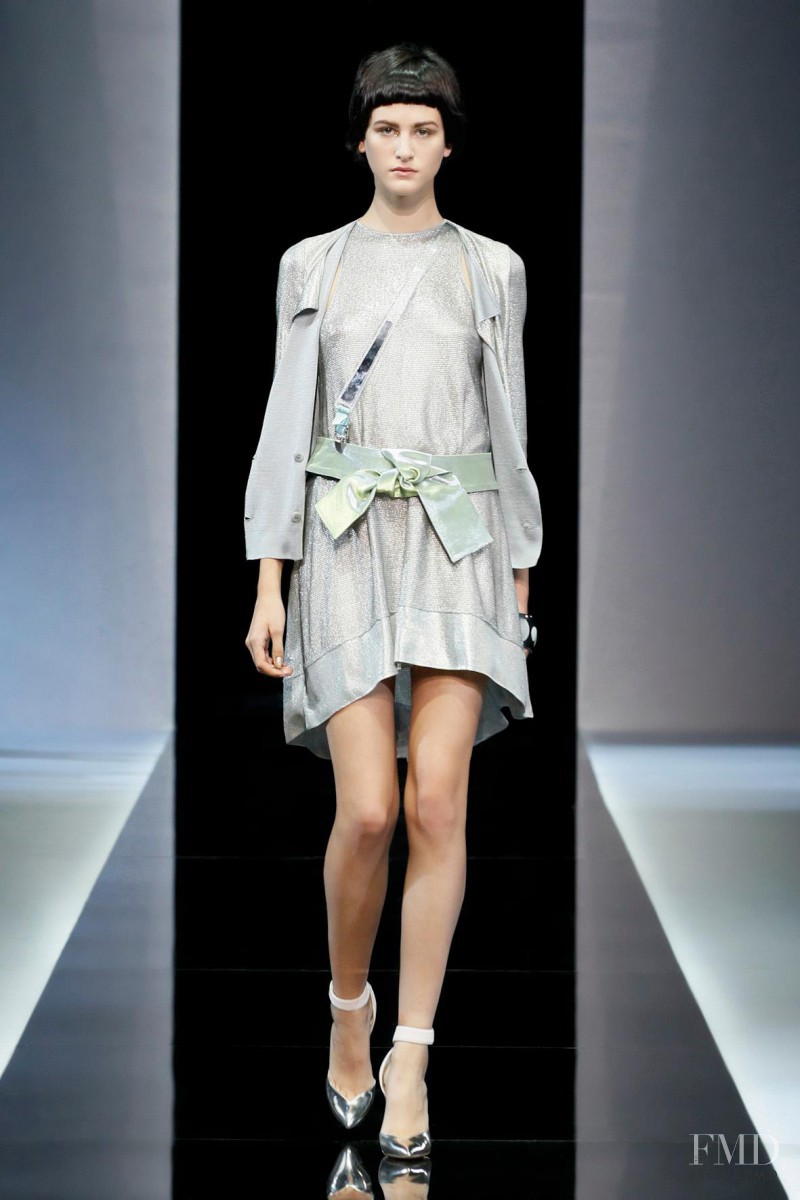 Athena Wilson featured in  the Emporio Armani fashion show for Spring/Summer 2013