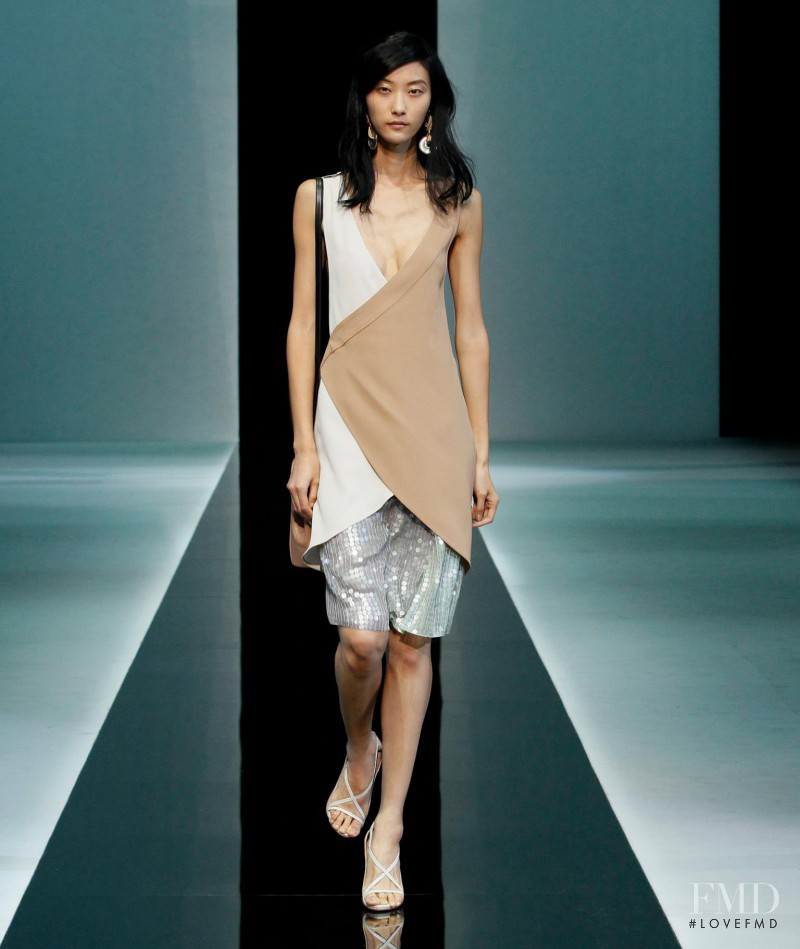 Ji Hye Park featured in  the Emporio Armani fashion show for Spring/Summer 2013