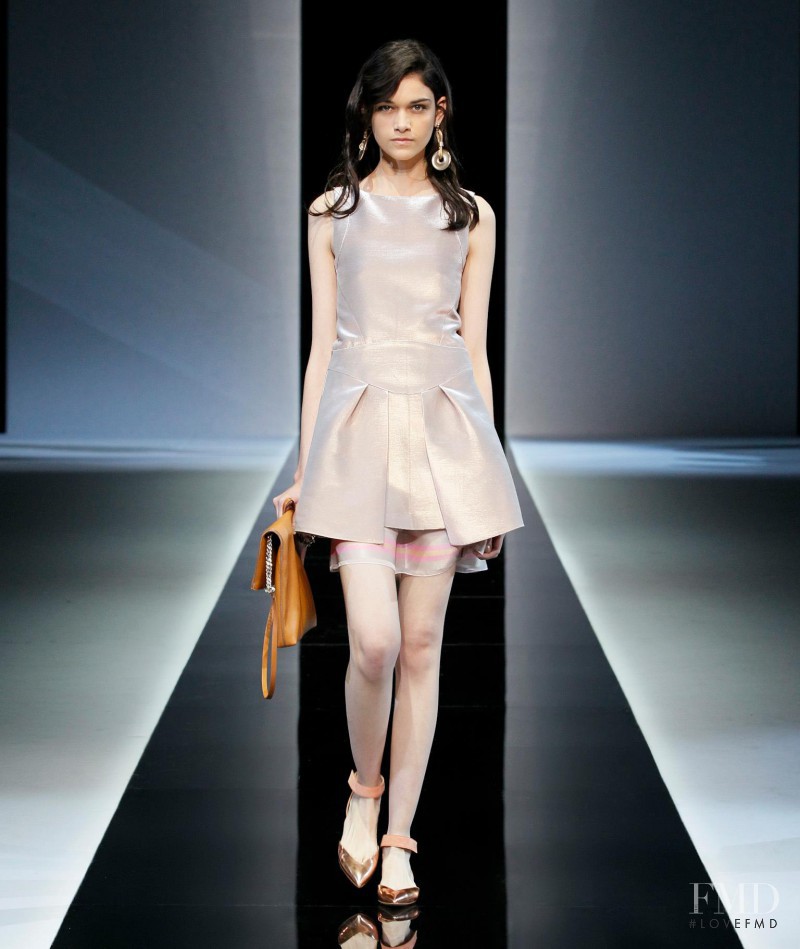Isabella Melo featured in  the Emporio Armani fashion show for Spring/Summer 2013