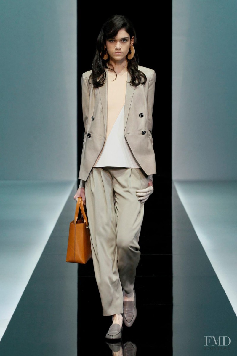 Isabella Melo featured in  the Emporio Armani fashion show for Spring/Summer 2013