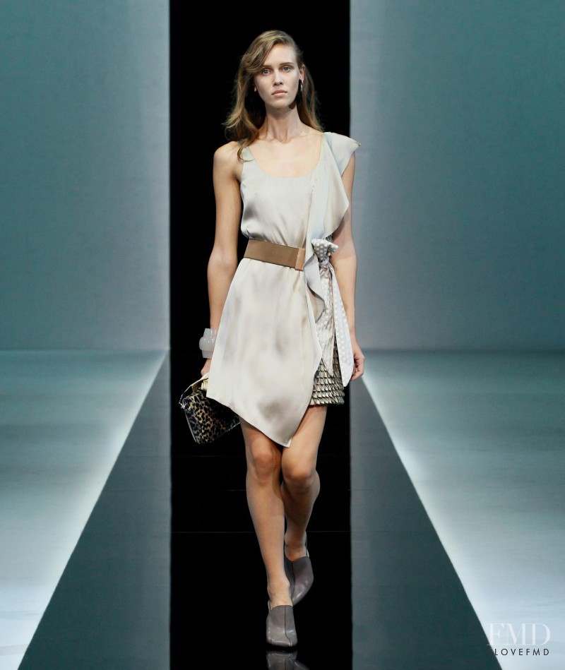 Marike Le Roux featured in  the Emporio Armani fashion show for Spring/Summer 2013