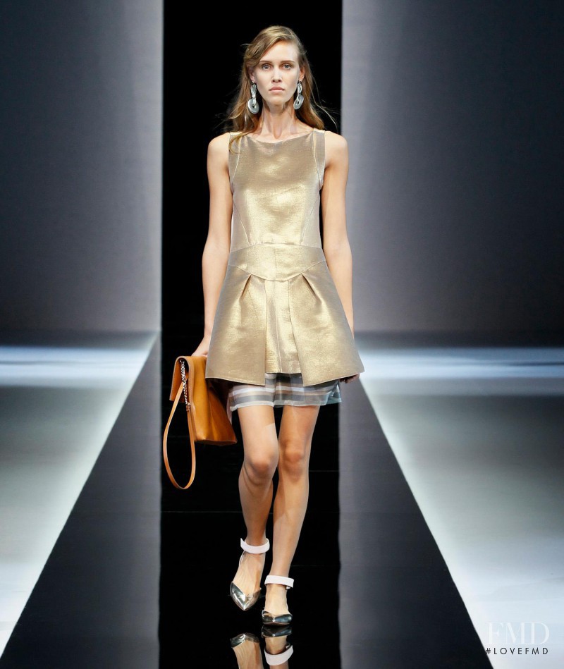 Marike Le Roux featured in  the Emporio Armani fashion show for Spring/Summer 2013