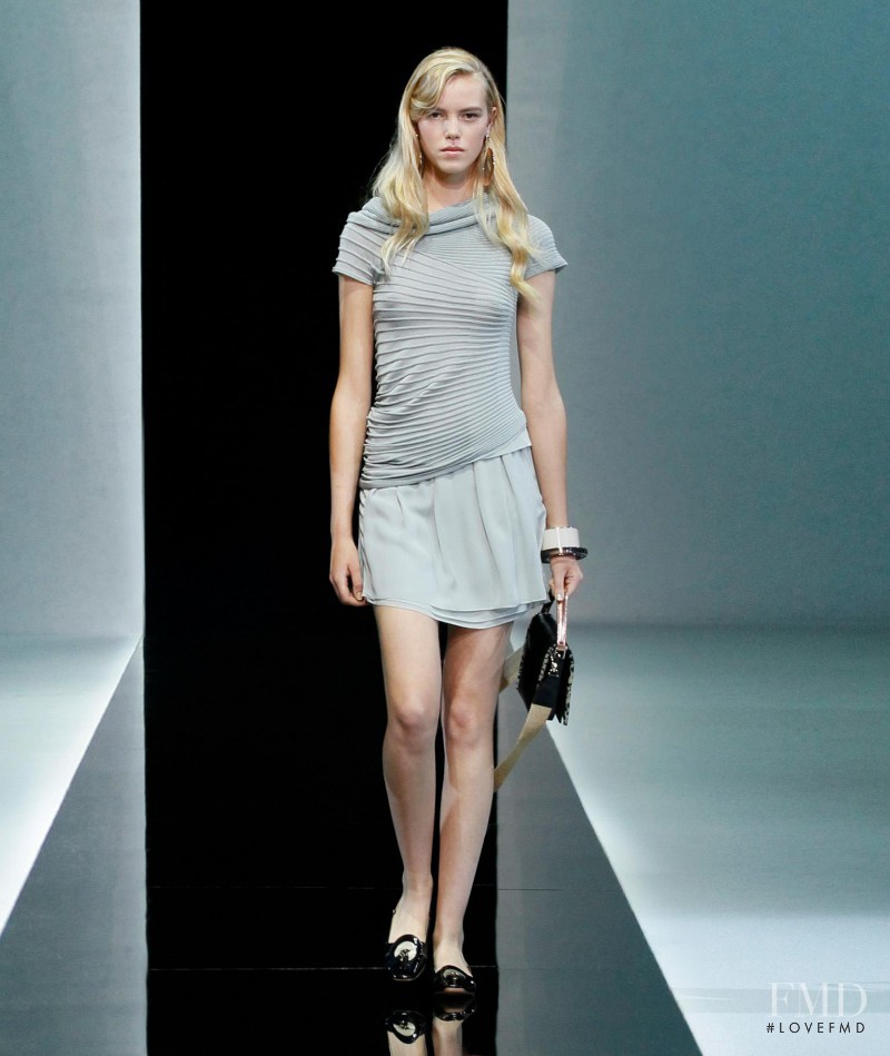 Josefien Rodermans featured in  the Emporio Armani fashion show for Spring/Summer 2013