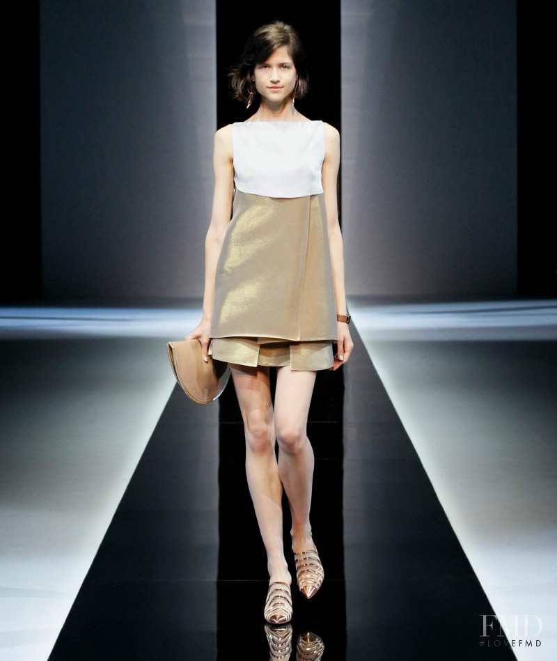 Kate Kondas featured in  the Emporio Armani fashion show for Spring/Summer 2013