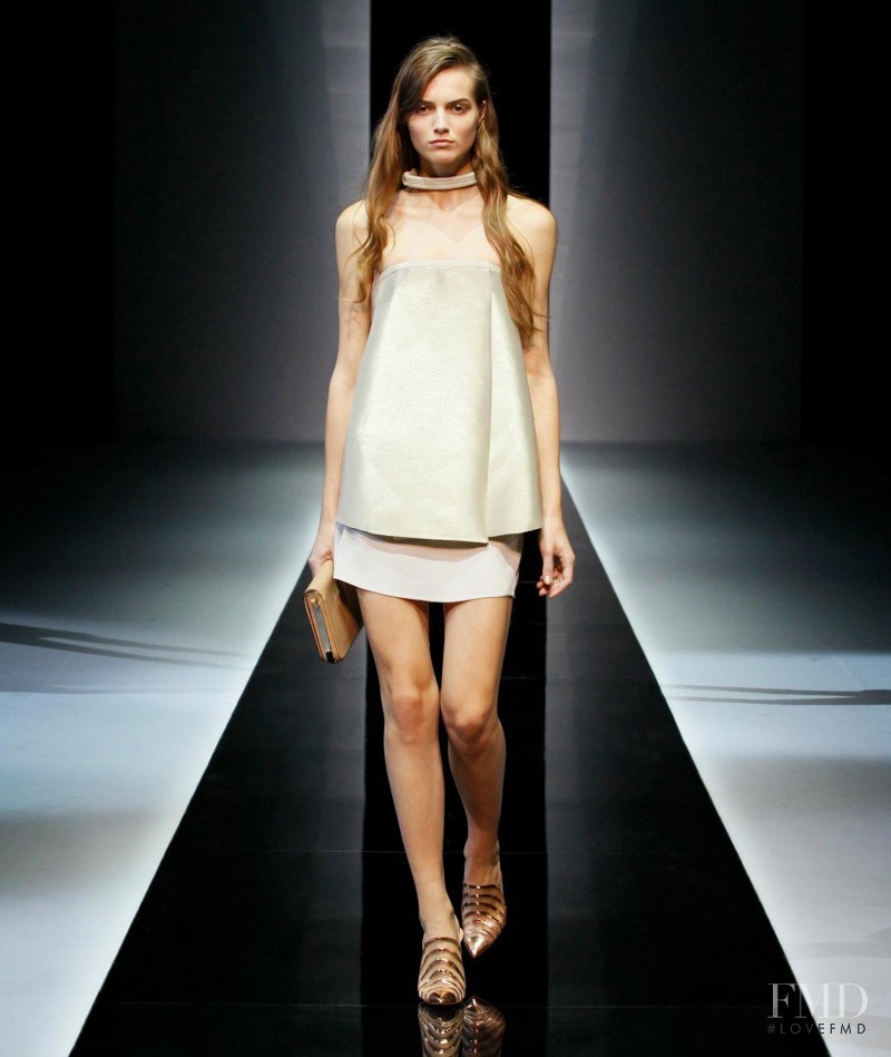 Agne Konciute featured in  the Emporio Armani fashion show for Spring/Summer 2013