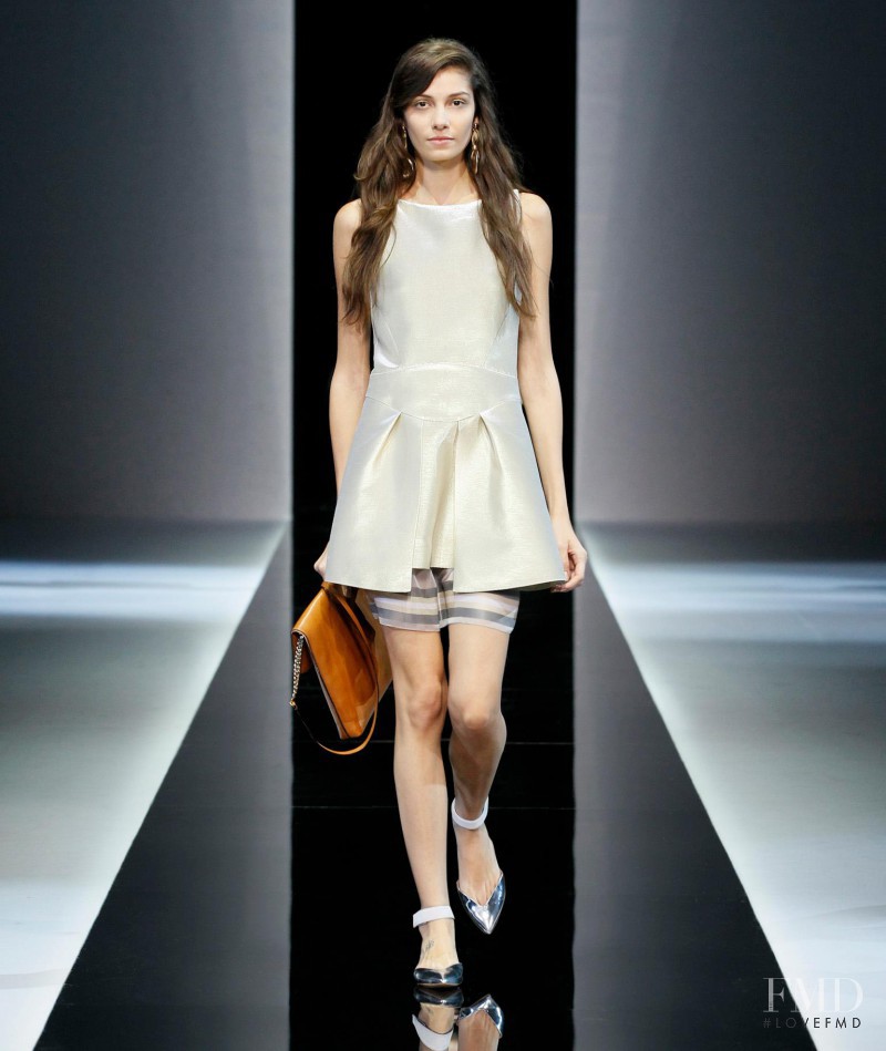 Muriel Beal featured in  the Emporio Armani fashion show for Spring/Summer 2013