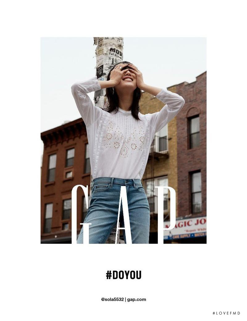 So Ra Choi featured in  the Gap advertisement for Autumn/Winter 2016