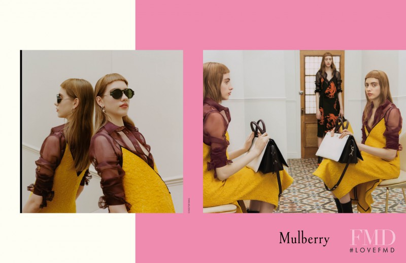 Lia Pavlova featured in  the Mulberry advertisement for Autumn/Winter 2016