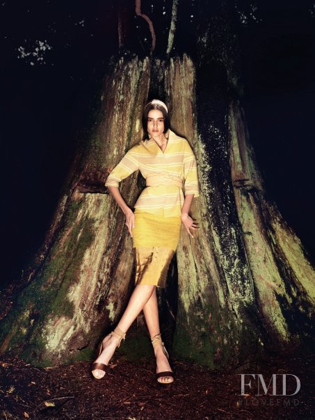 Liliane Ferrarezi featured in  the Ports 1961 advertisement for Spring/Summer 2009