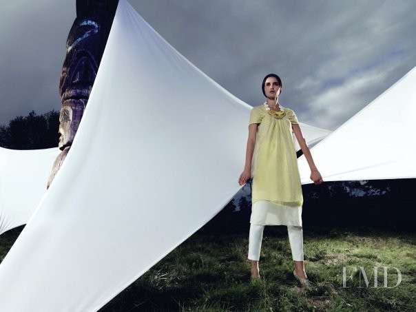 Liliane Ferrarezi featured in  the Ports 1961 advertisement for Spring/Summer 2009