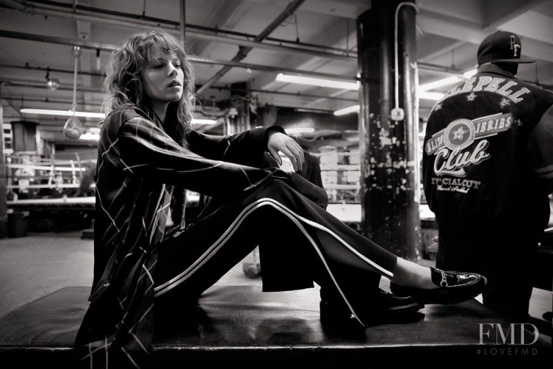 Freja Beha Erichsen featured in  the rag & bone advertisement for Autumn/Winter 2016