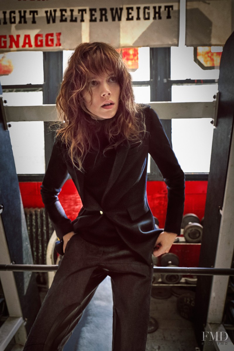 Freja Beha Erichsen featured in  the rag & bone advertisement for Autumn/Winter 2016