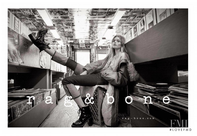 Abbey Lee Kershaw featured in  the rag & bone advertisement for Autumn/Winter 2016