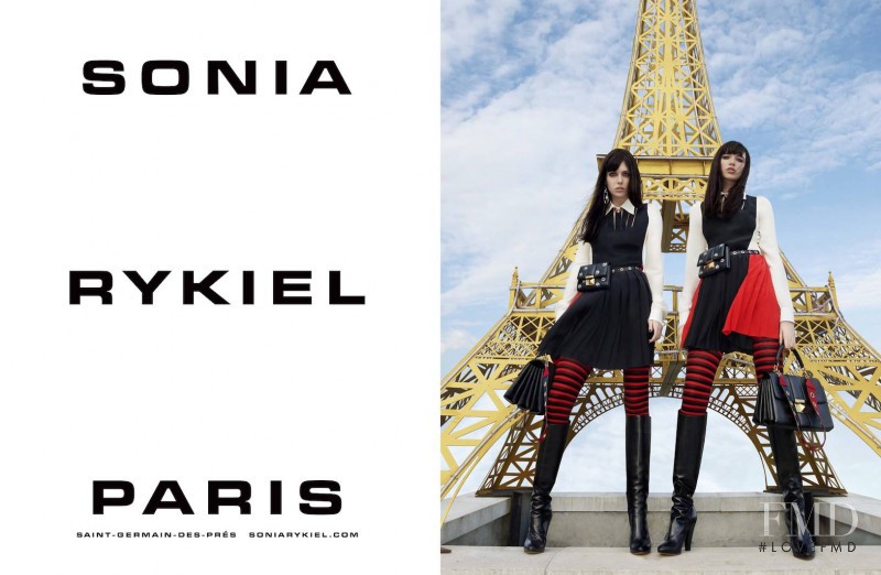 Grace Hartzel featured in  the Sonia Rykiel advertisement for Autumn/Winter 2016