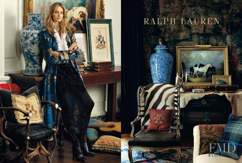 Sanne Vloet featured in  the Ralph Lauren advertisement for Autumn/Winter 2016