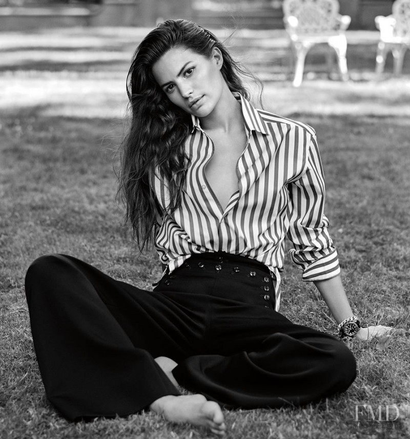Cameron Russell featured in  the Ralph Lauren Iconic Style advertisement for Autumn/Winter 2016