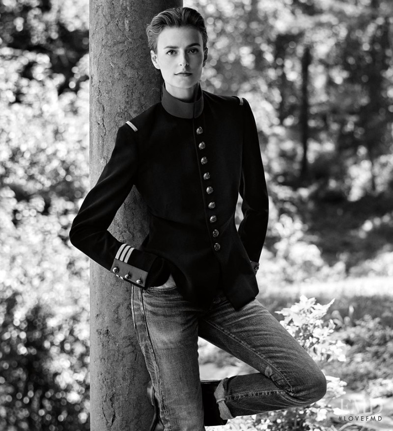 Jacquetta Wheeler featured in  the Ralph Lauren Iconic Style advertisement for Autumn/Winter 2016