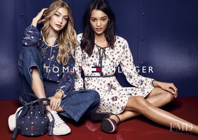 Gigi Hadid featured in  the Tommy Hilfiger advertisement for Autumn/Winter 2016