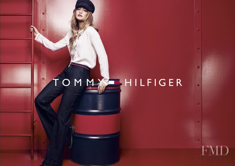 Gigi Hadid featured in  the Tommy Hilfiger advertisement for Autumn/Winter 2016