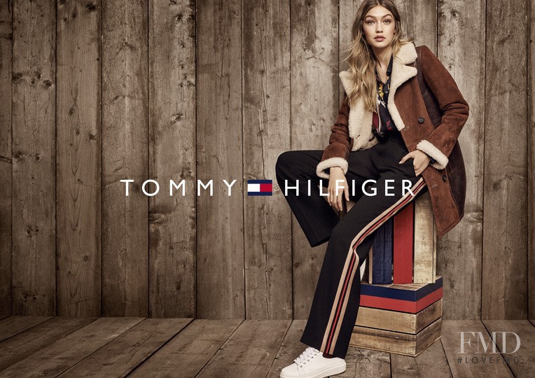Gigi Hadid featured in  the Tommy Hilfiger advertisement for Autumn/Winter 2016