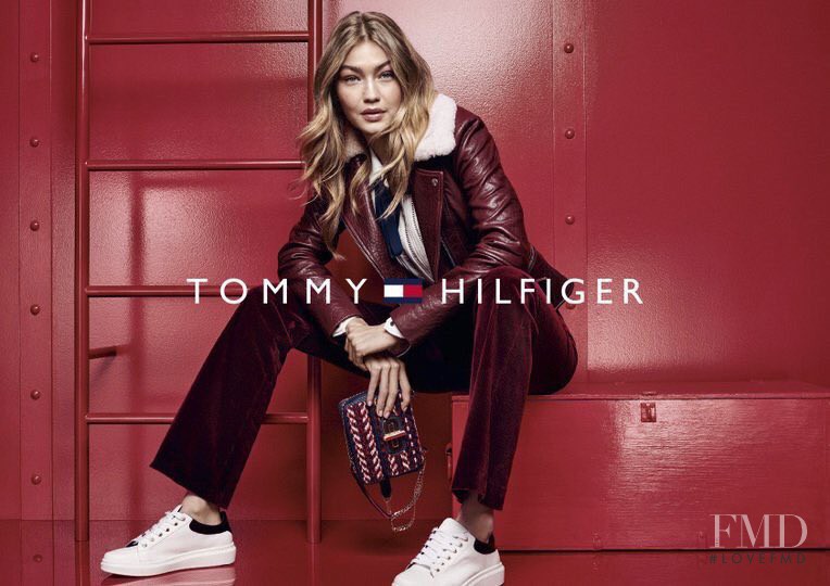 Gigi Hadid featured in  the Tommy Hilfiger advertisement for Autumn/Winter 2016