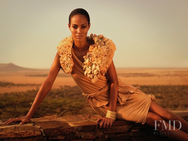 Joan Smalls featured in  the Ports 1961 advertisement for Spring/Summer 2008