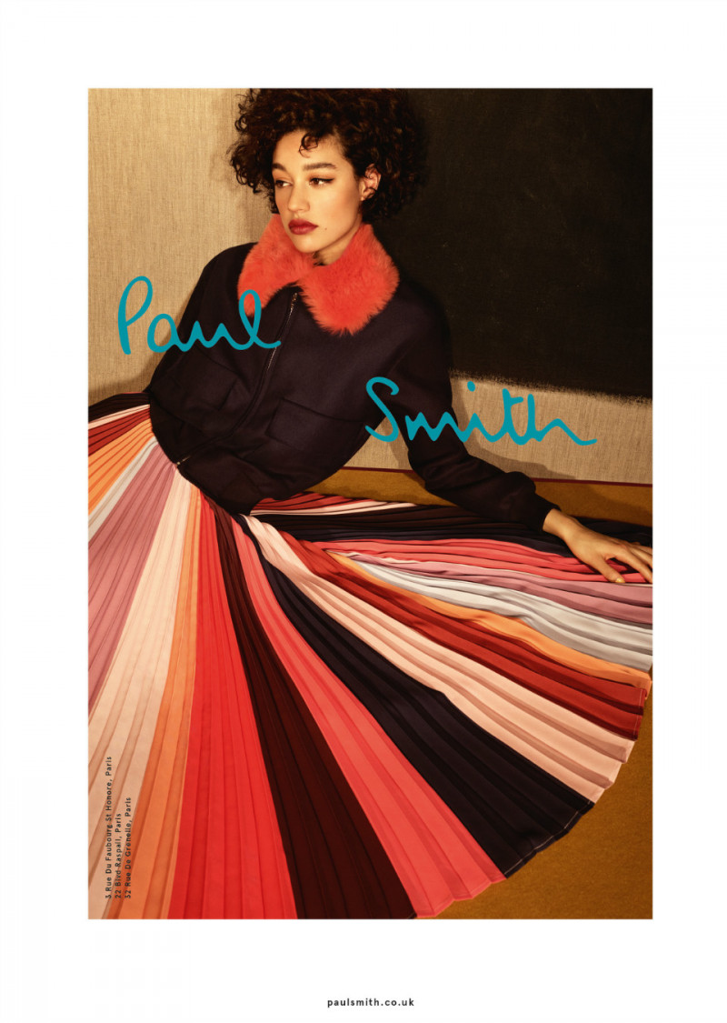 Damaris Goddrie featured in  the Paul Smith advertisement for Autumn/Winter 2016