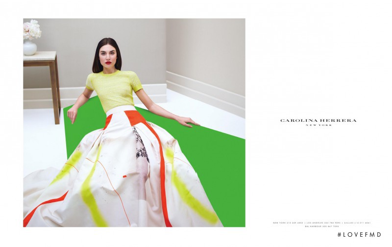 Jacquelyn Jablonski featured in  the Carolina Herrera advertisement for Spring/Summer 2013