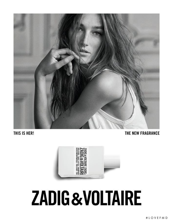 Joséphine Le Tutour featured in  the Zadig & Voltaire \'This Is Her\' Perfume advertisement for Autumn/Winter 2016
