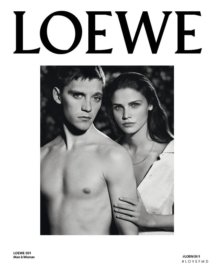 Lisa Tomaschewsky featured in  the Loewe Perfumes \'001\' Fragrance advertisement for Autumn/Winter 2016