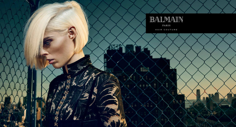 Coco Rocha featured in  the Balmain Hair Couture advertisement for Autumn/Winter 2016