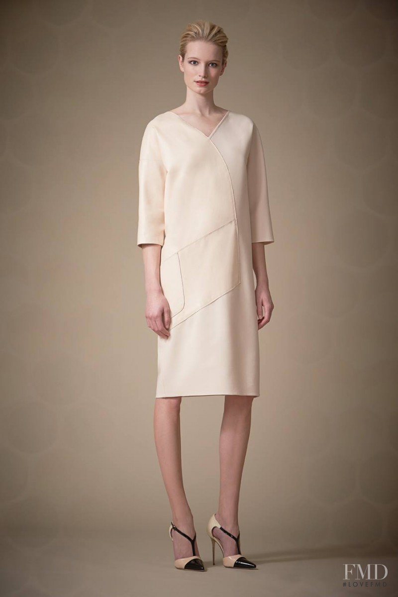 Maud Welzen featured in  the Carolina Herrera fashion show for Pre-Fall 2014