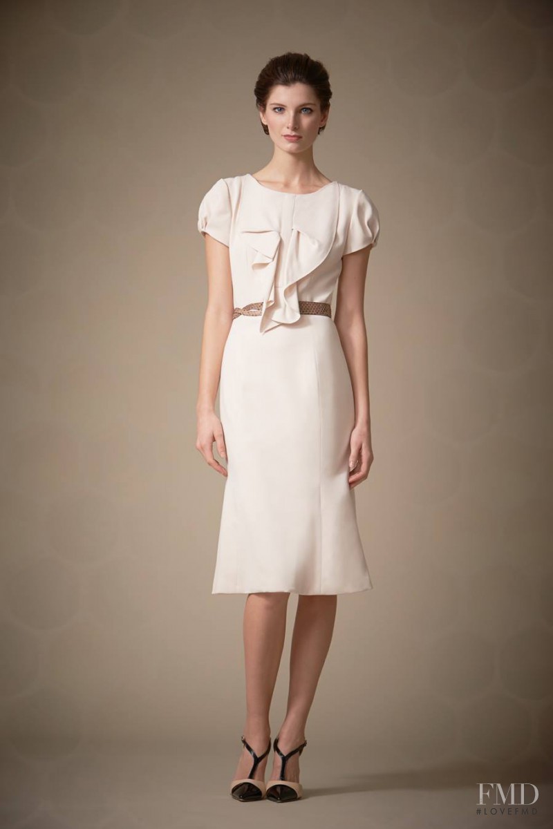 Ava Smith featured in  the Carolina Herrera fashion show for Pre-Fall 2014