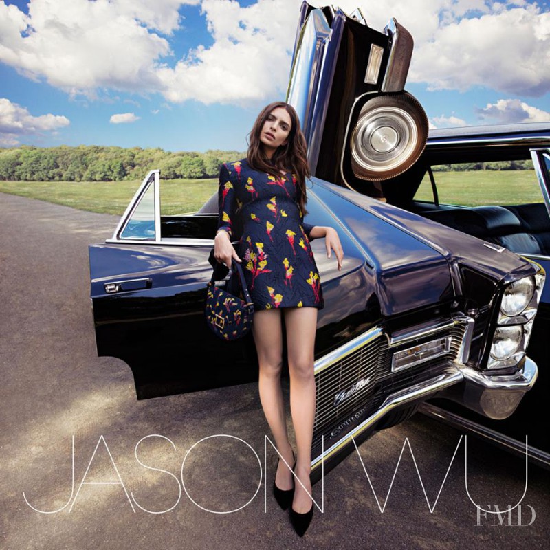 Emily Ratajkowski featured in  the Jason Wu advertisement for Autumn/Winter 2016
