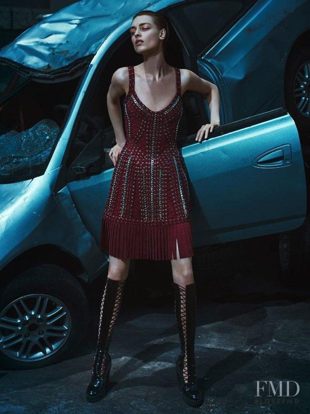 Daga Ziober featured in  the Herve Leger advertisement for Autumn/Winter 2016