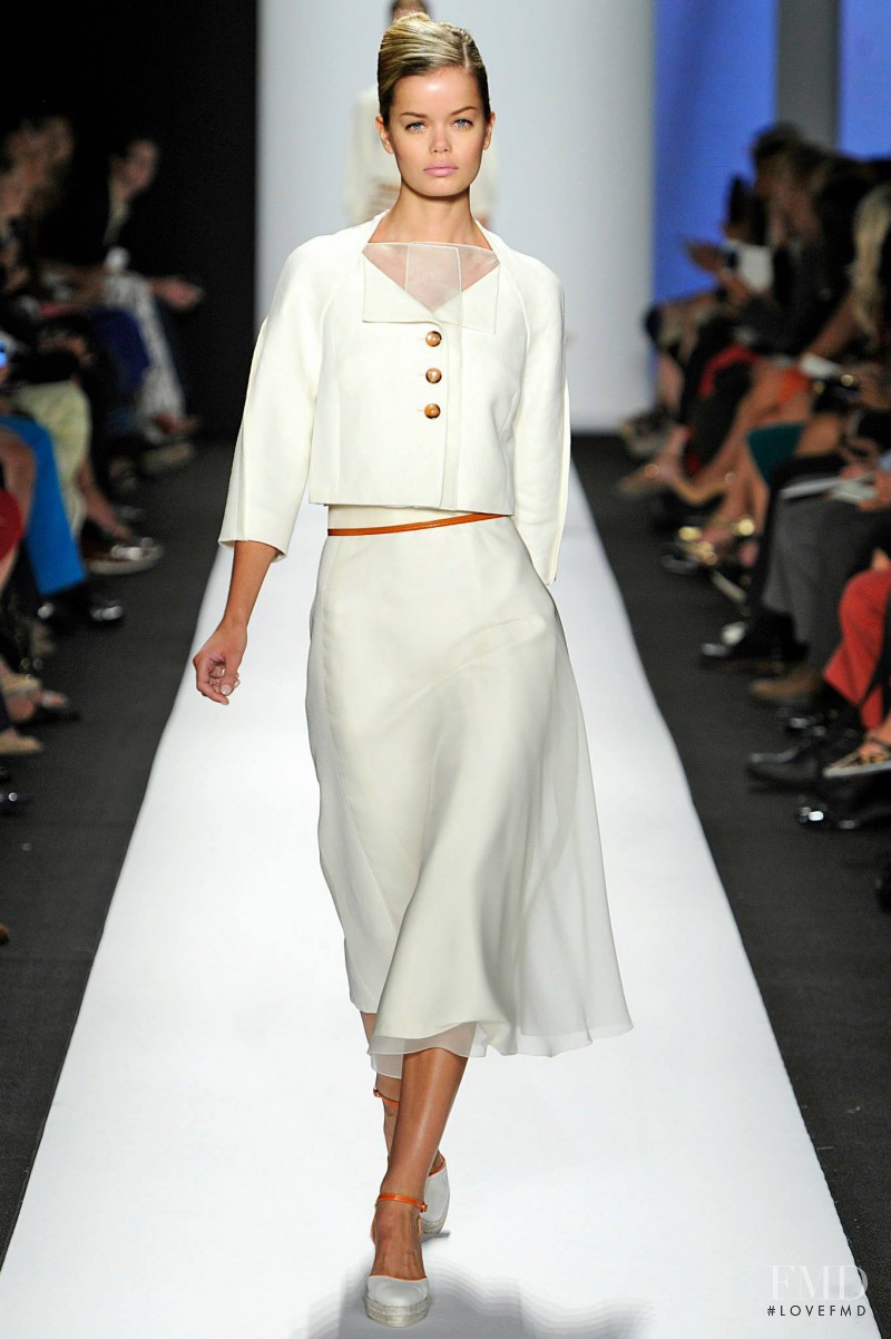 Frida Aasen featured in  the Carolina Herrera fashion show for Spring/Summer 2014