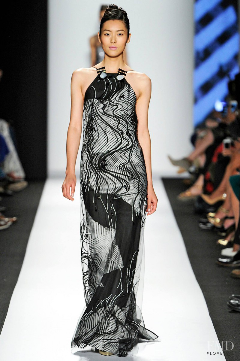 Liu Wen featured in  the Carolina Herrera fashion show for Spring/Summer 2014