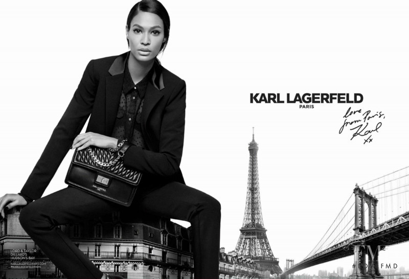 Joan Smalls featured in  the Karl Lagerfeld advertisement for Autumn/Winter 2016