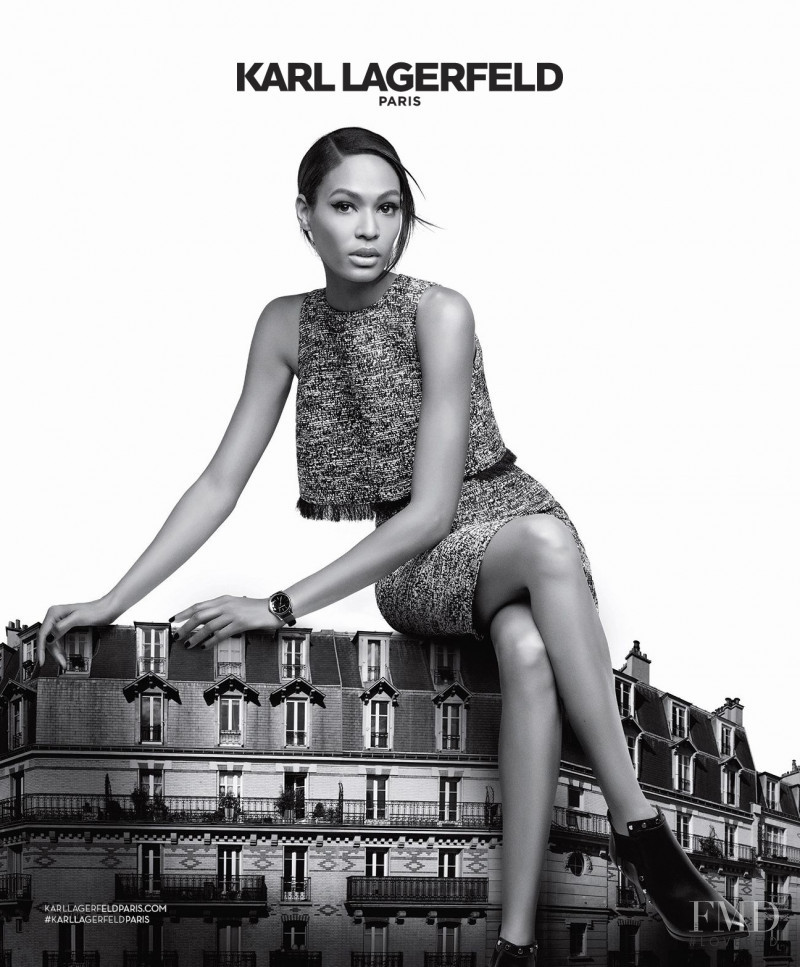 Joan Smalls featured in  the Karl Lagerfeld advertisement for Autumn/Winter 2016