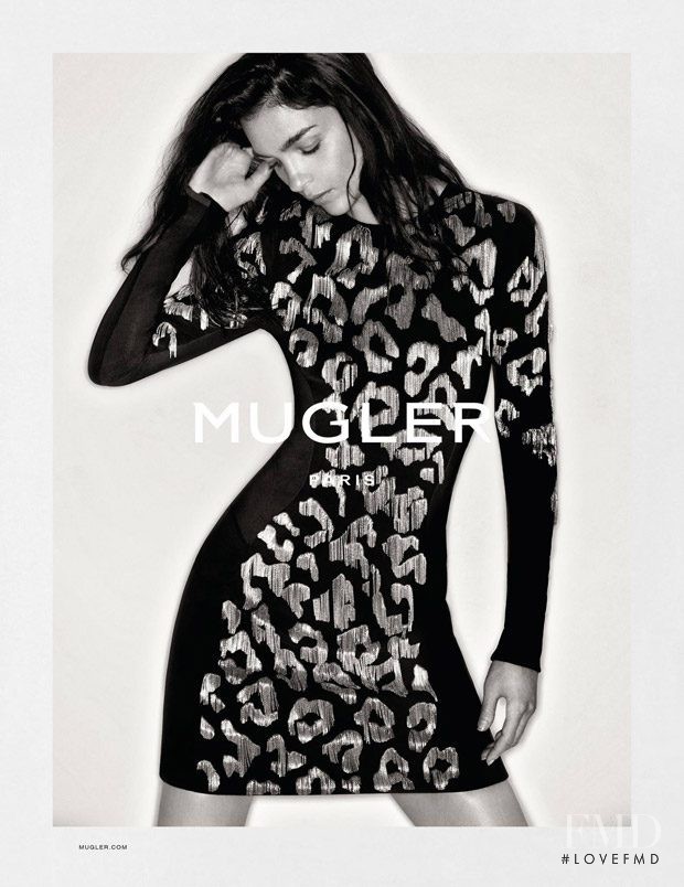 Mariacarla Boscono featured in  the Mugler advertisement for Autumn/Winter 2016