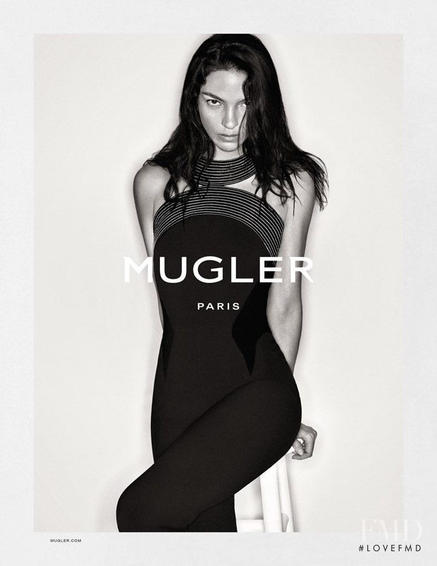 Mariacarla Boscono featured in  the Mugler advertisement for Autumn/Winter 2016