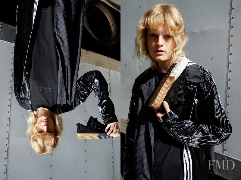 Hanne Gaby Odiele featured in  the Adidas Originals x Alexander Wang advertisement for Autumn/Winter 2016