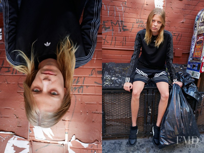 Lexi Boling featured in  the Adidas Originals x Alexander Wang advertisement for Autumn/Winter 2016