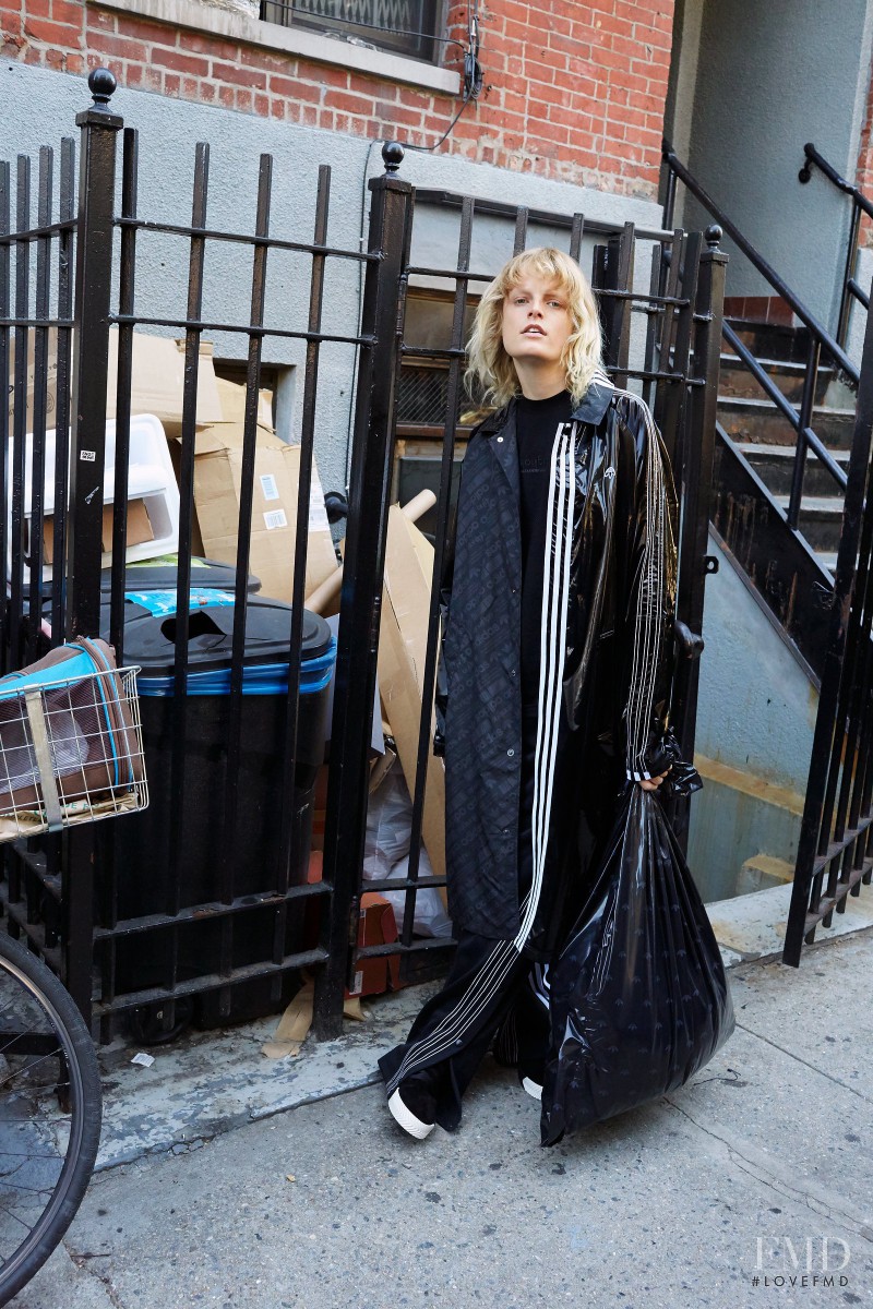 Hanne Gaby Odiele featured in  the Adidas Originals x Alexander Wang advertisement for Autumn/Winter 2016