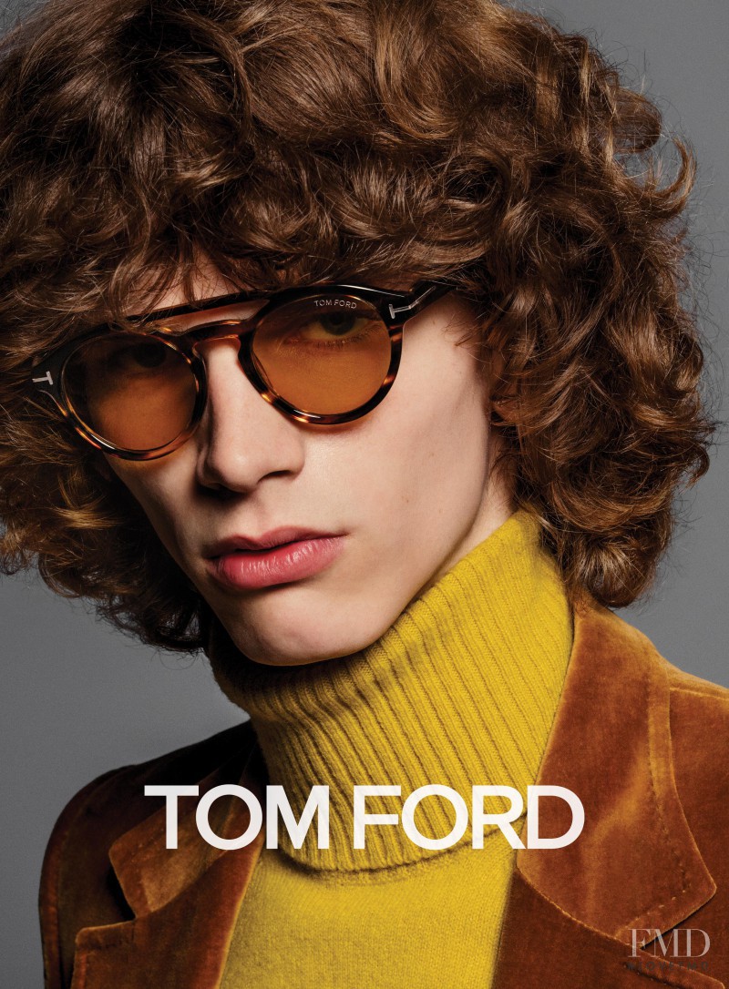 Erik van Gils featured in  the Tom Ford Eyewear advertisement for Autumn/Winter 2016