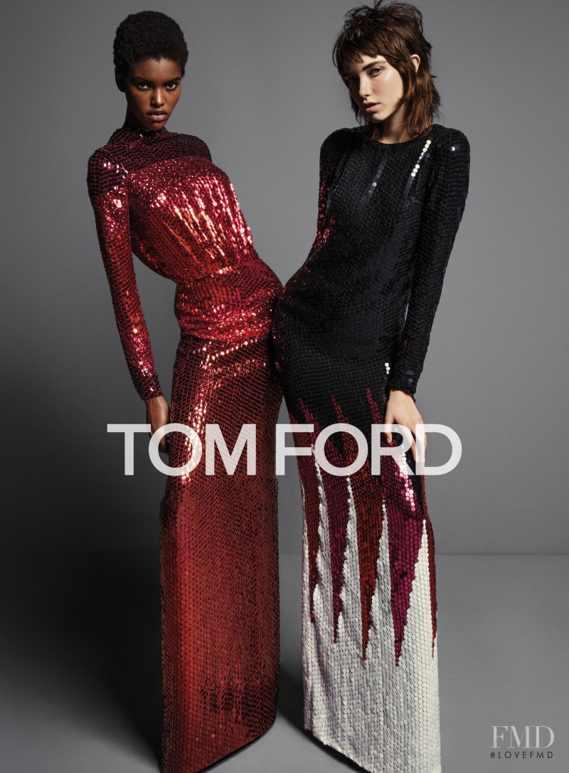 Amilna Estevão featured in  the Tom Ford advertisement for Autumn/Winter 2016