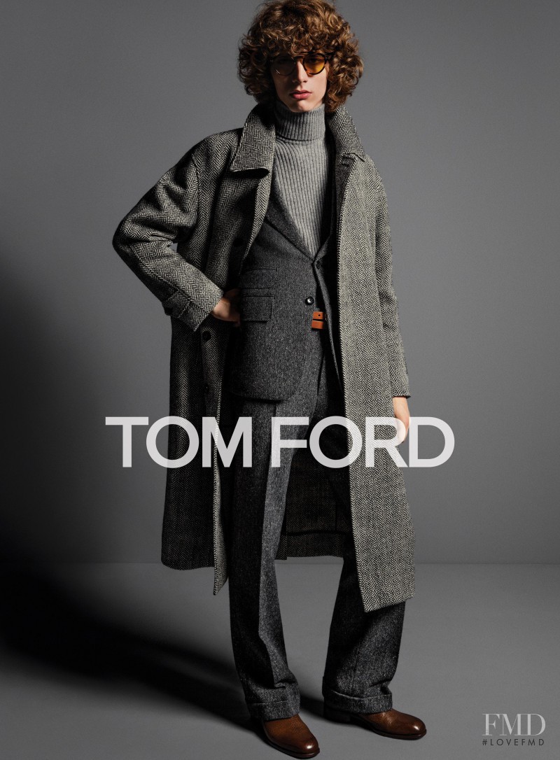 Erik van Gils featured in  the Tom Ford advertisement for Autumn/Winter 2016