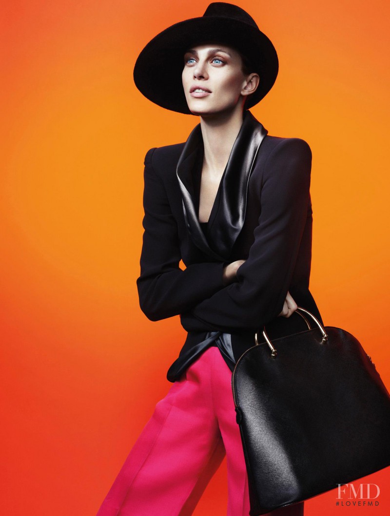 Aymeline Valade featured in  the Giorgio Armani advertisement for Autumn/Winter 2012